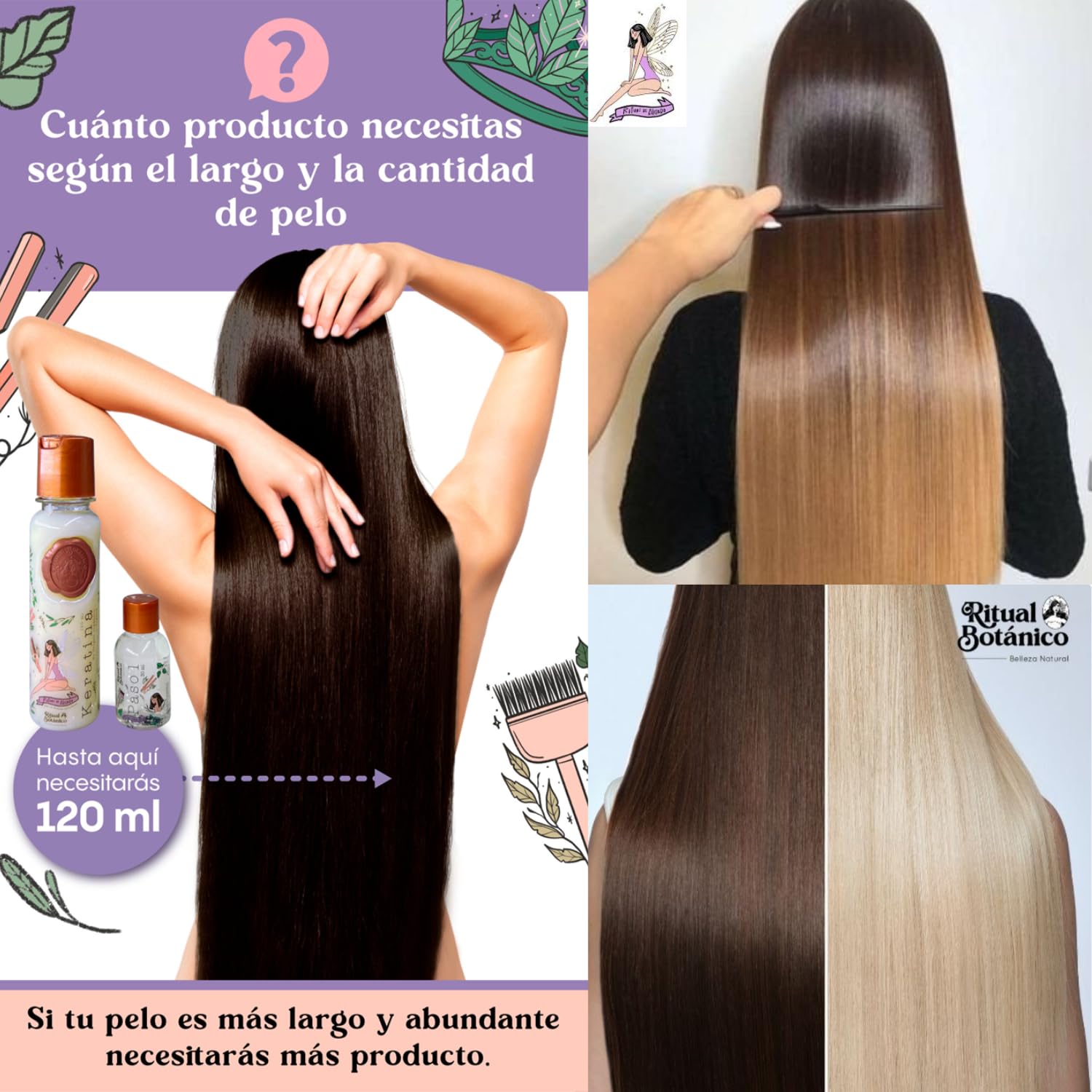 Maike Amour Organic keratin bottle emphasizes argan oil for gloss