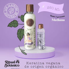 Maike Amour Keratina Organic ingredients close up with natural oils and vitamins
