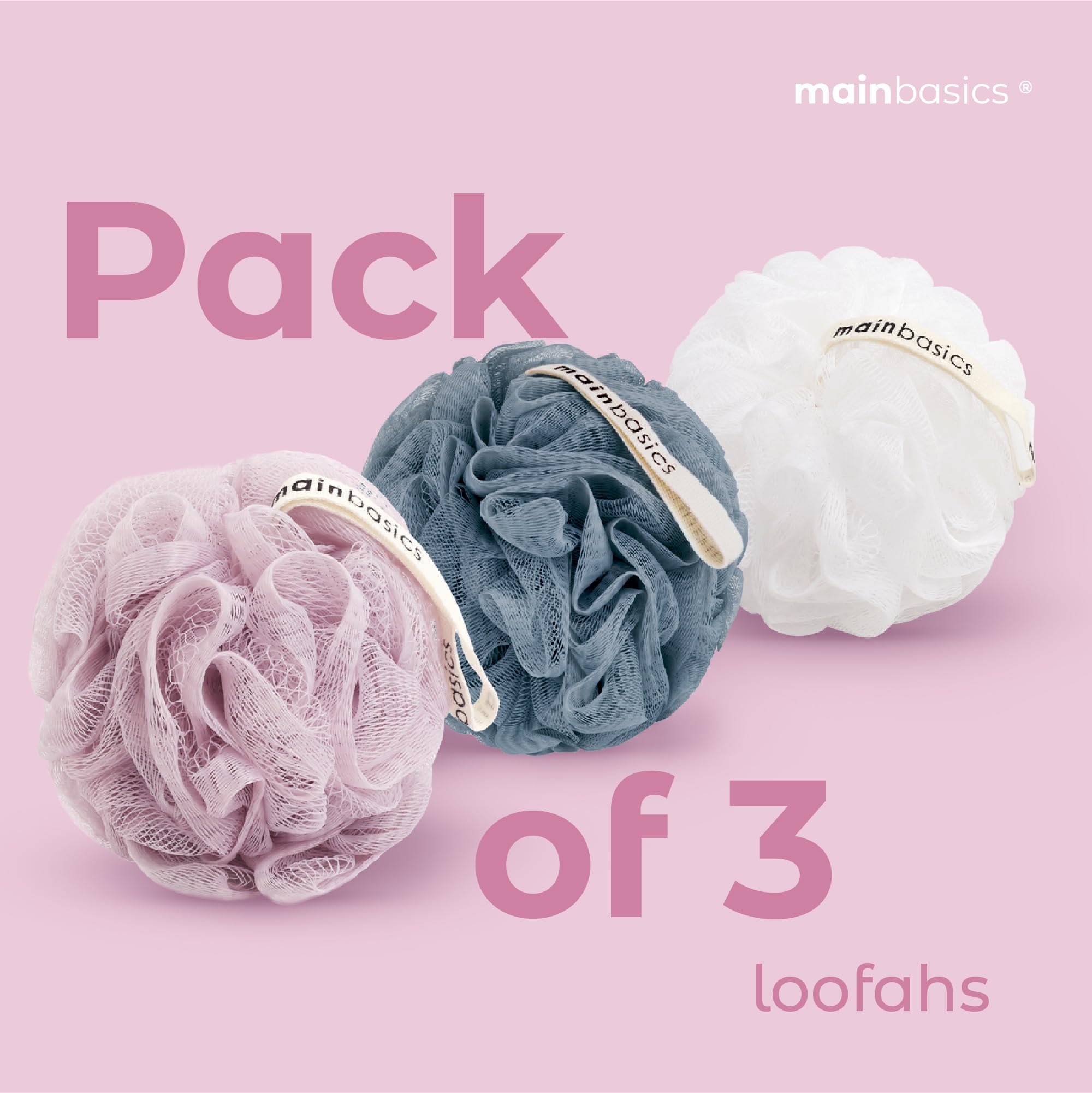 MainBasics Airy Blossom soft exfoliating sponge suitable for daily use