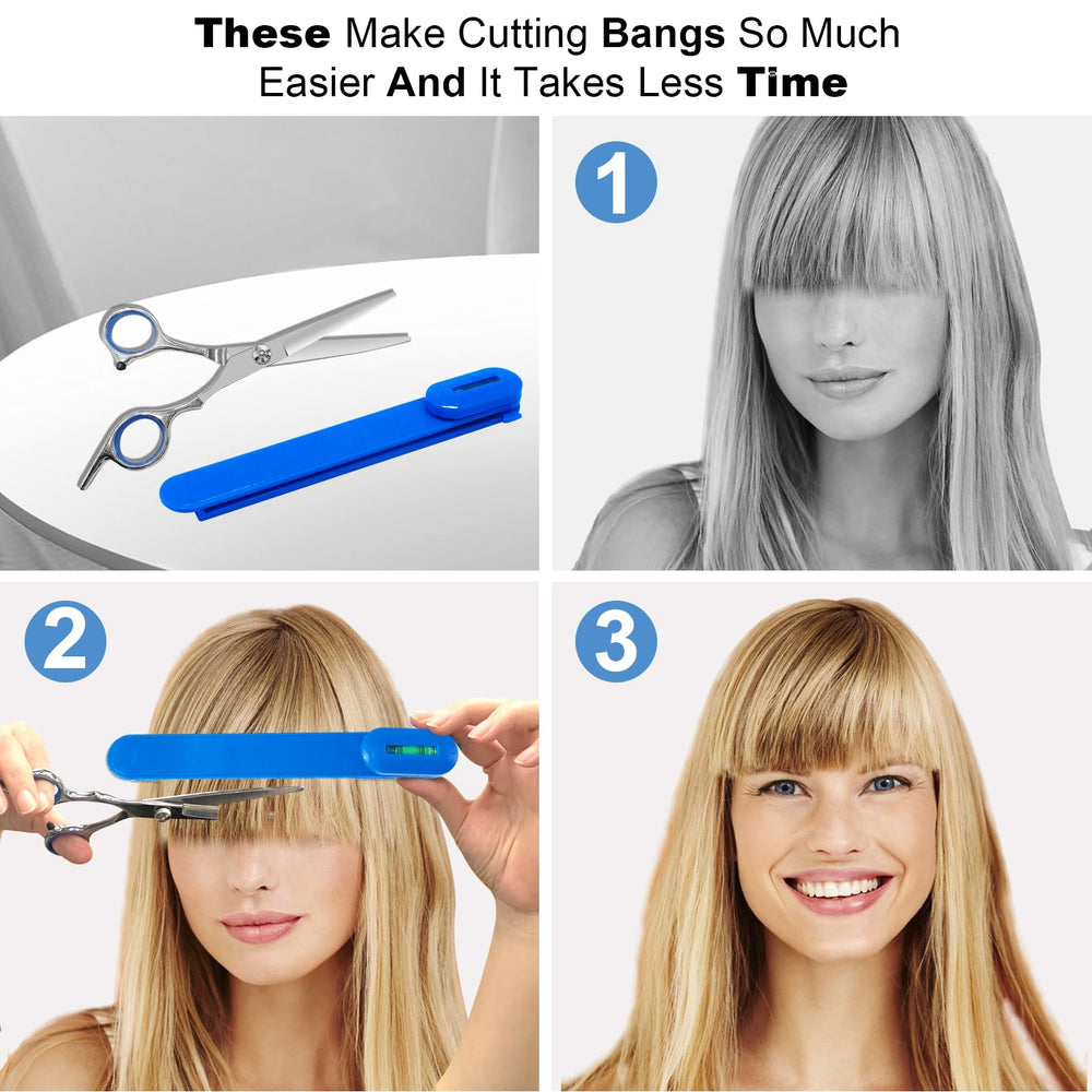 MAIPAY easy bangs trim blue tool for fringe shaping.