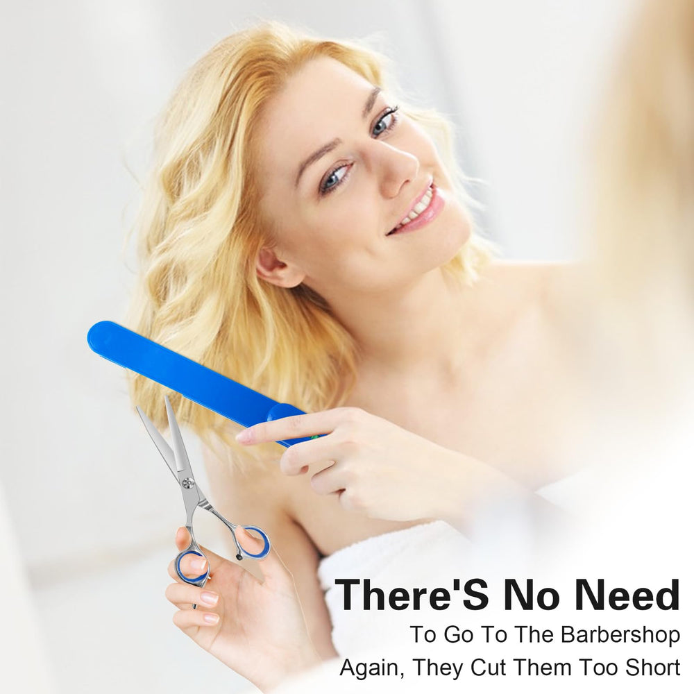 MAIPAY hair cutting kit blue packaging shown for DIY salon results.
