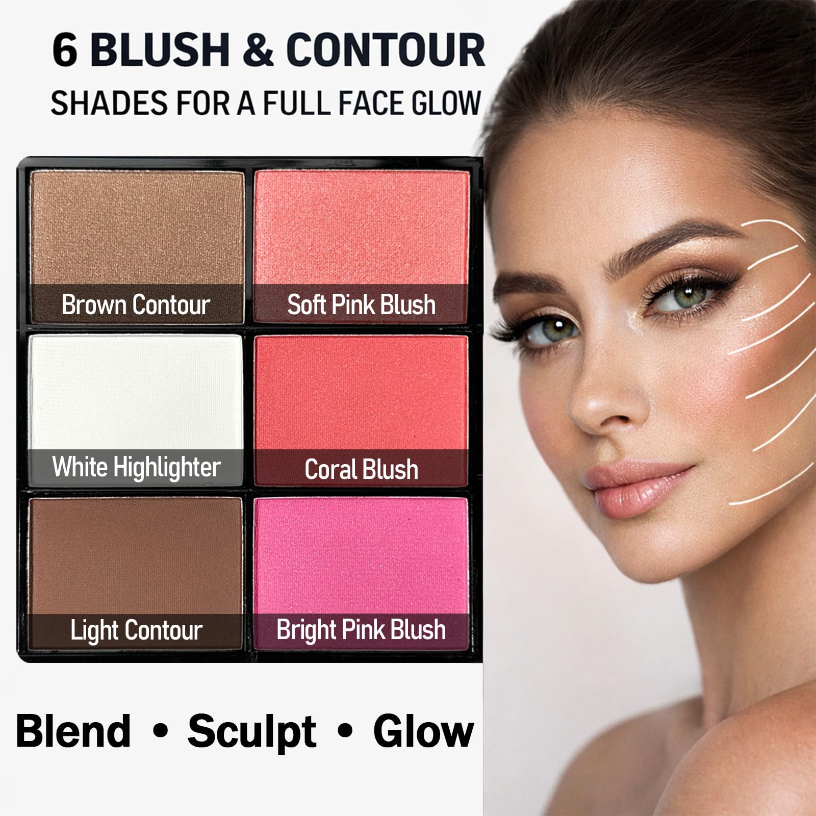 MAIRA brush set with 10 tools enables precise, professional-looking application