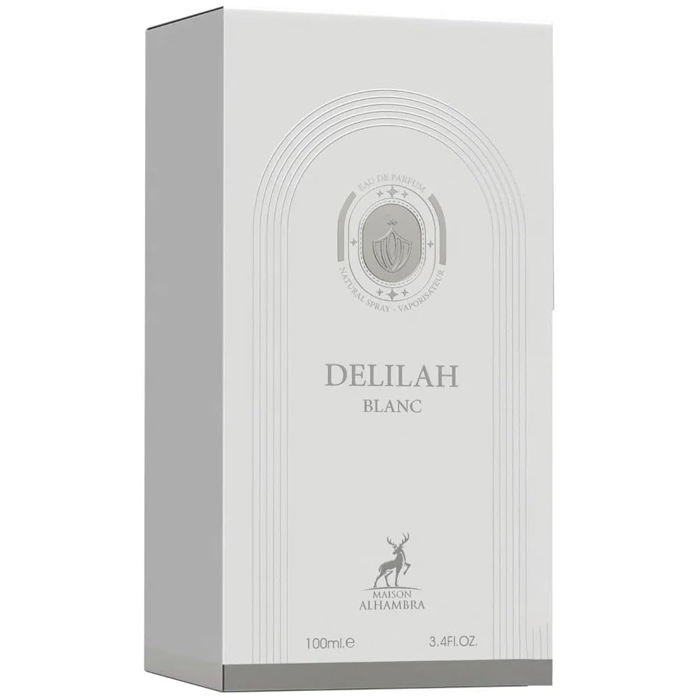 Delilah Blanc packaging box image conveys a premium unboxing experience and collectable luxury.