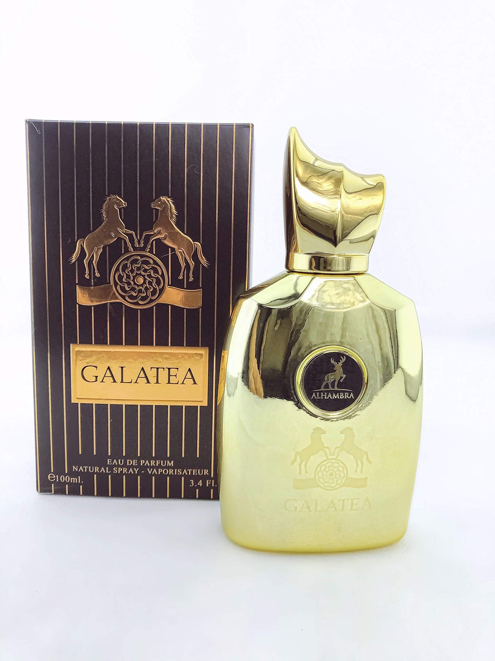 Maison Alhambra Galatea bottle angled shot, premium silhouette