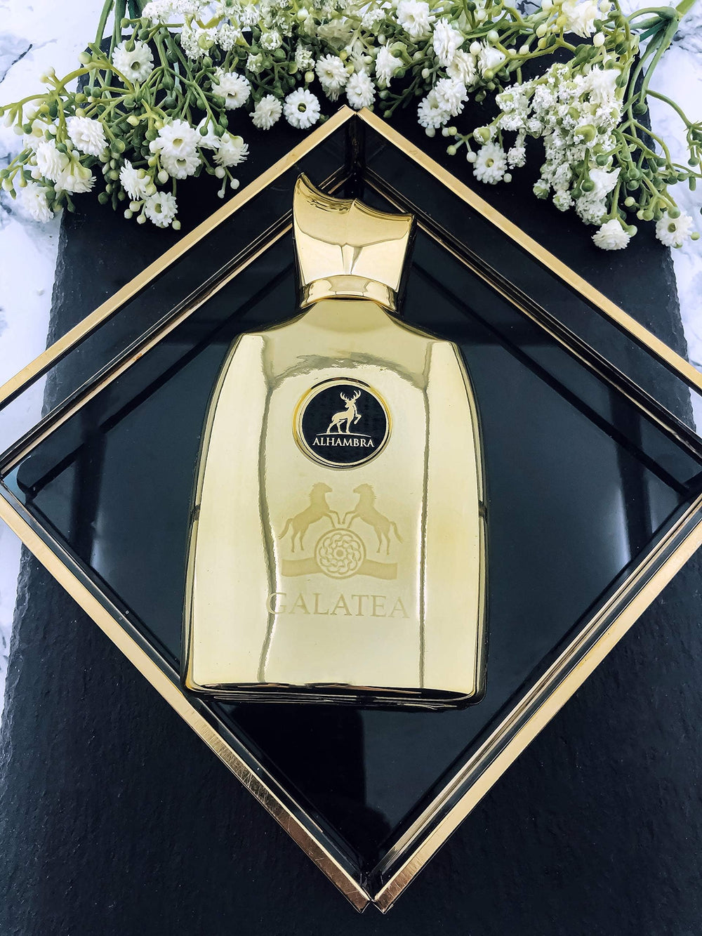 Maison Alhambra Galatea packaging box with elegant branding
