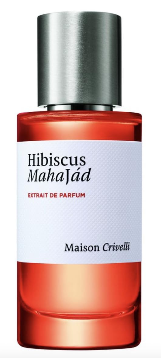 Maison Crivelli Hibiscus Mahajád Extrait bottle, a luxurious floral-fruity scent for evening wear