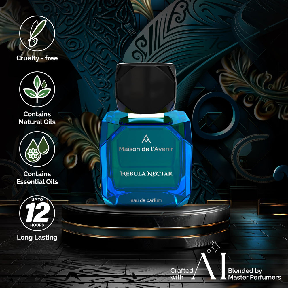 Box and bottle pairing for Nebula Nectar gift presentation