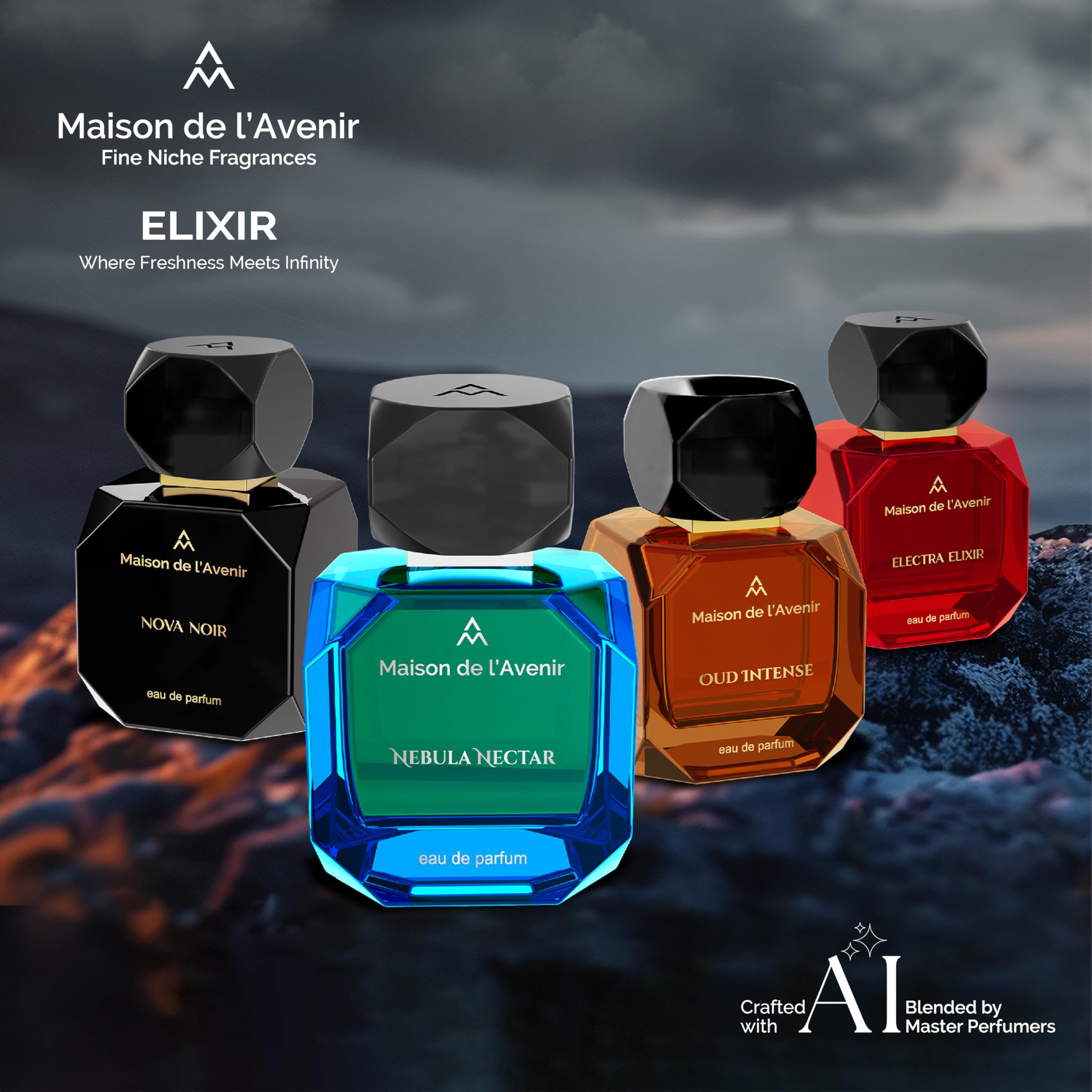 Unisex fragrance Nebula Nectar displayed for versatile occasions