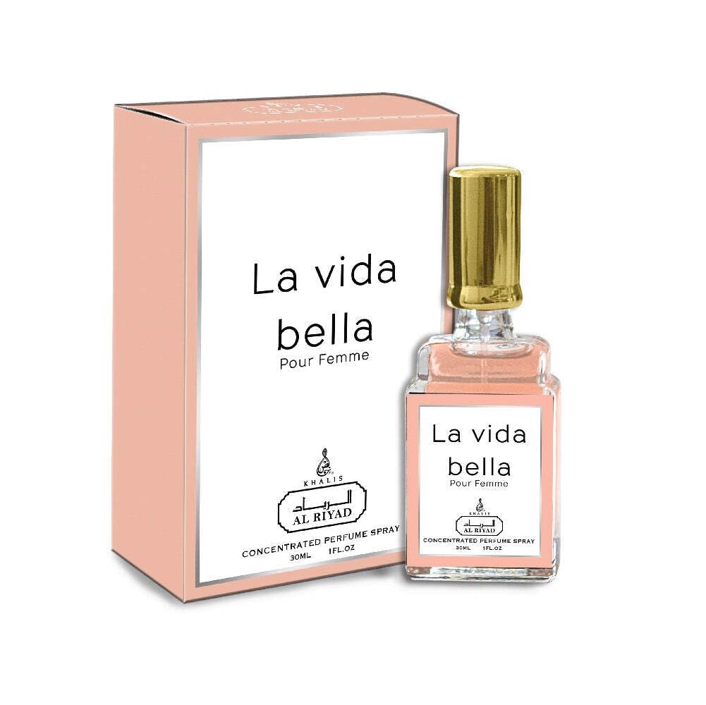Maison d'Orient La Vida Bella bottle front view ideal for fall and winter fragrance layering.
