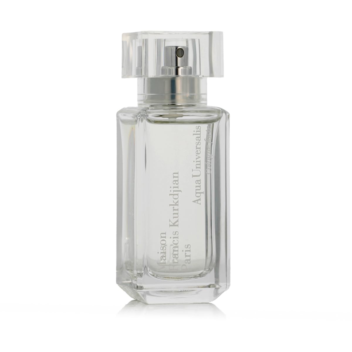 Maison Francis Kurkdjian Aqua Universalis Cologne Forte packaging on display for travel-friendly luxury