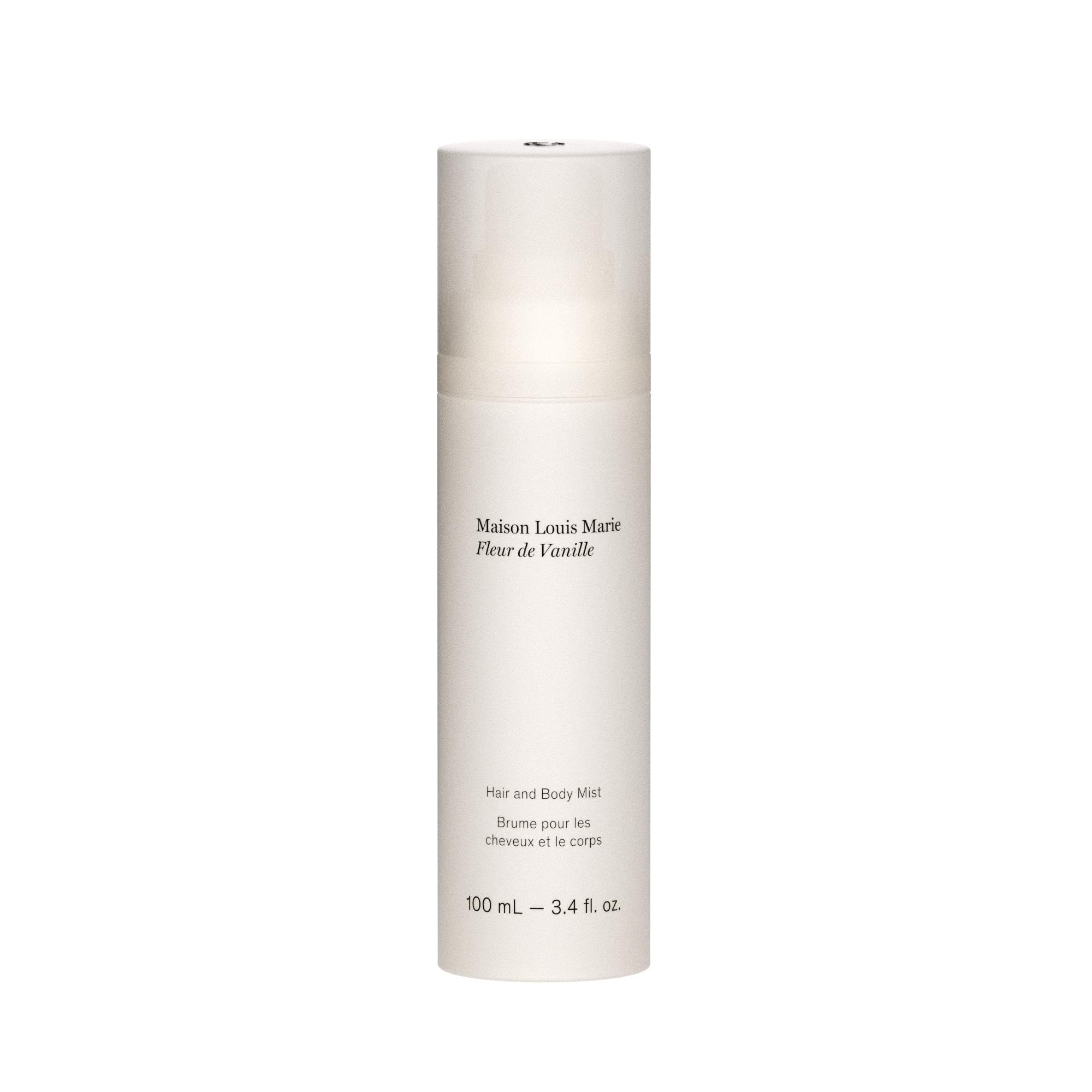 Maison Louis Marie Fleur de Vanille hair mist bottle for long-lasting fragrance.