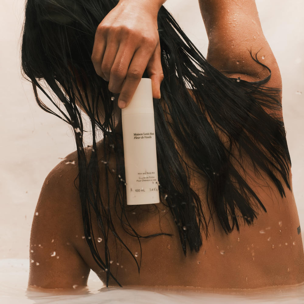 Mist applied to neck and wrists for a subtle daily fragrance.