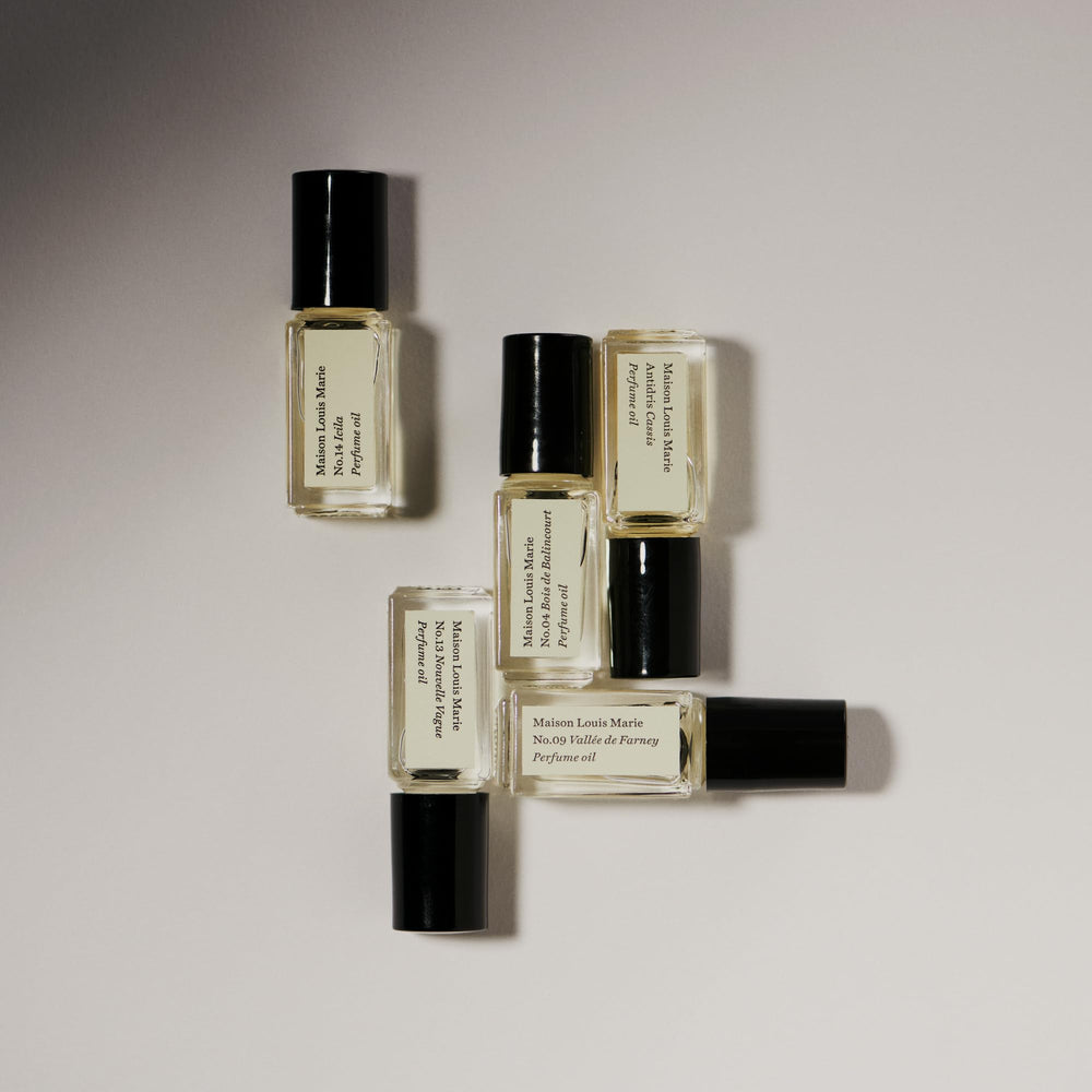 Maison Louis Marie No.14 Icila roller, creamy scent suited for evening allure.