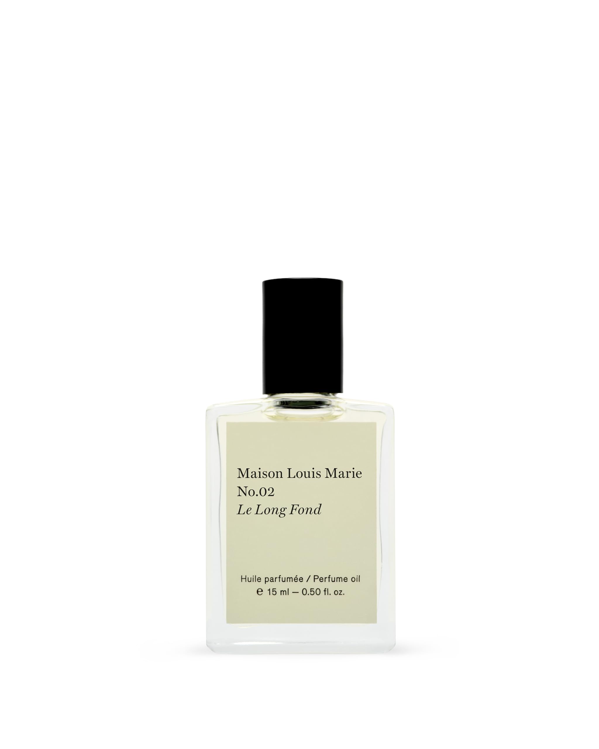 Maison Louis Marie No.02 Le Long Fond roll-on bottle for discreet, long-lasting fragrance.