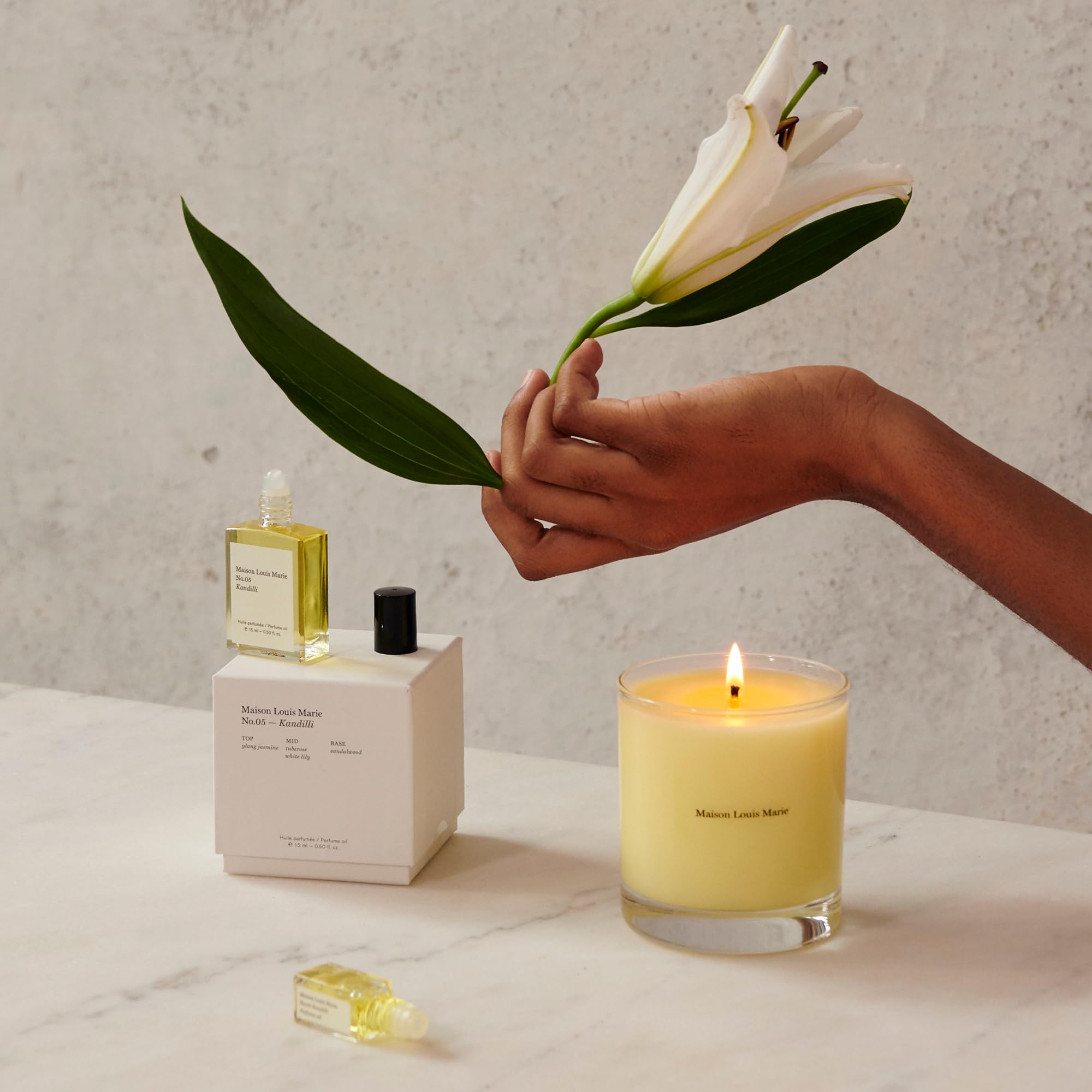 Luxurious eco-friendly packaging from Maison Louis Marie No.05 Kandilli enhances gifting.