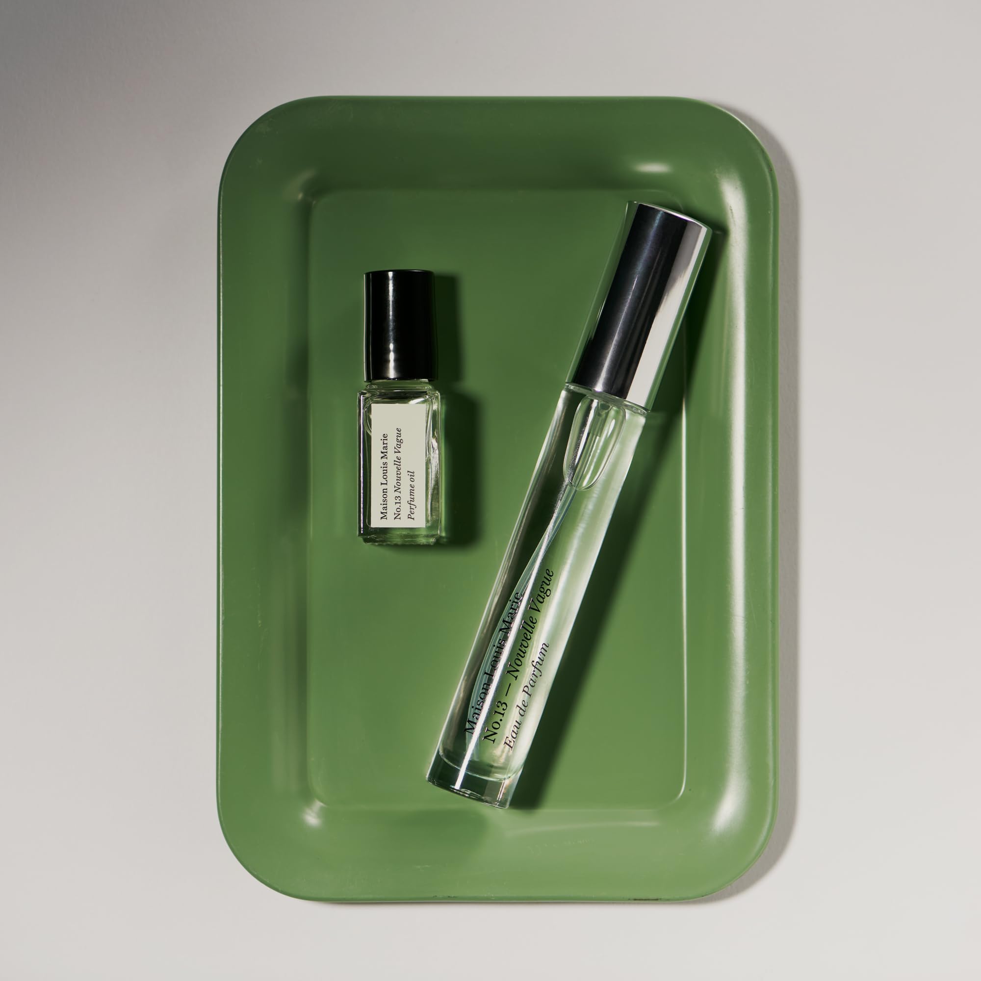 Maison Louis Marie No.13 mini roll-on oil provides quick, precise scent touch-ups