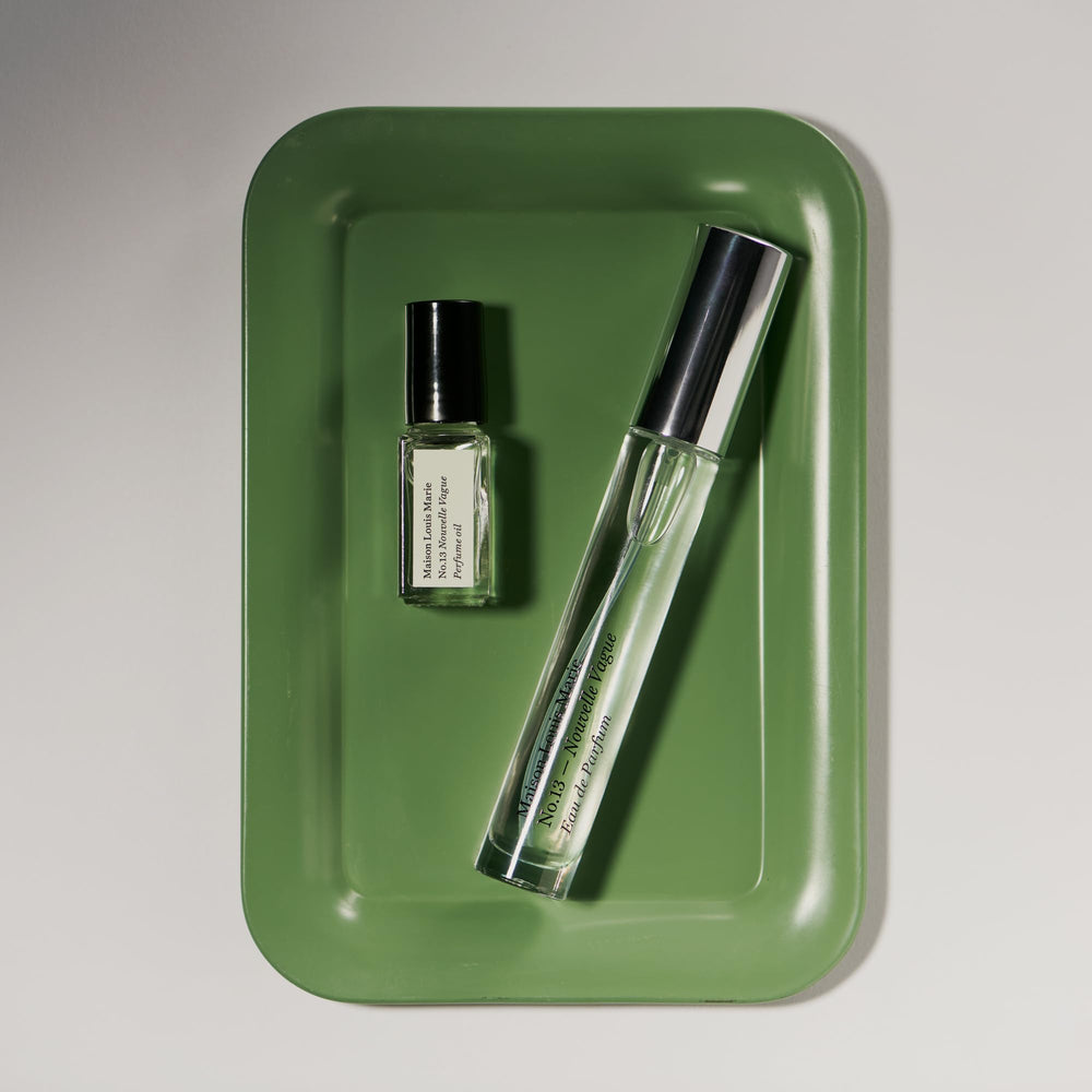 Maison Louis Marie No.13 mini roll-on oil provides quick, precise scent touch-ups
