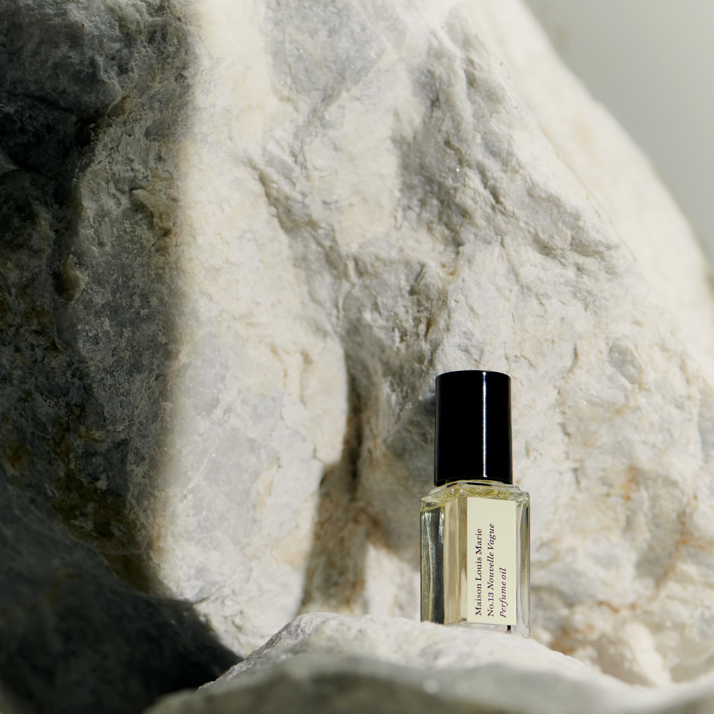 Maison Louis Marie No.13 Nouvelle Vague packaging shot highlighting vegan formula.
