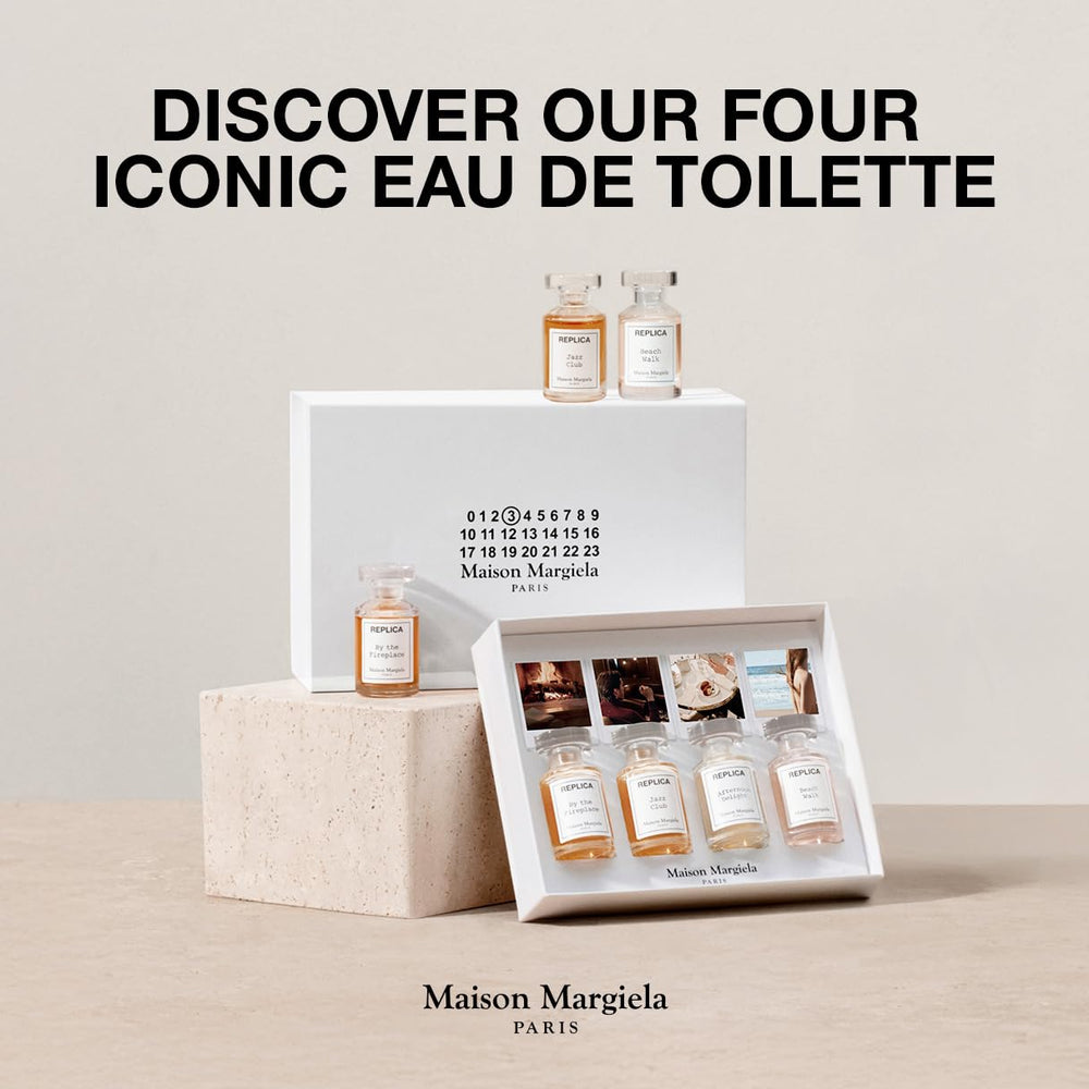 Maison Margiela Replica Fragrance bottle close-up embodies minimalist elegance.
