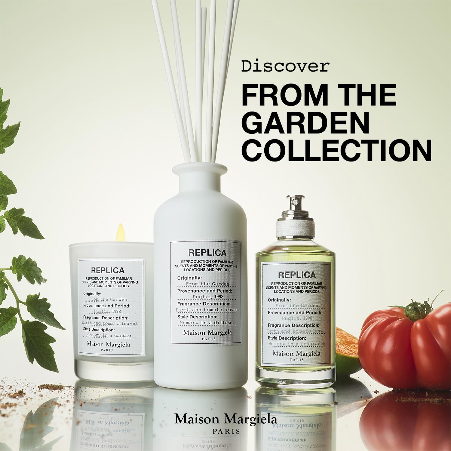Sunlit garden ambience with Replica From the Garden, versatile for daily wear.