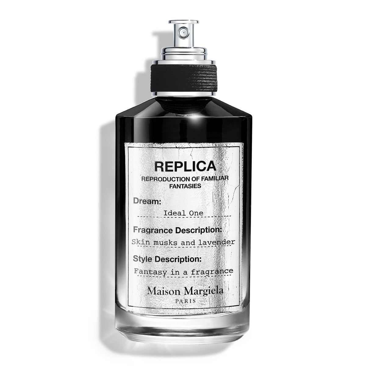 Maison Margiela Replica Ideal One bottle front view showing warm, inviting fragrance for everyday wear