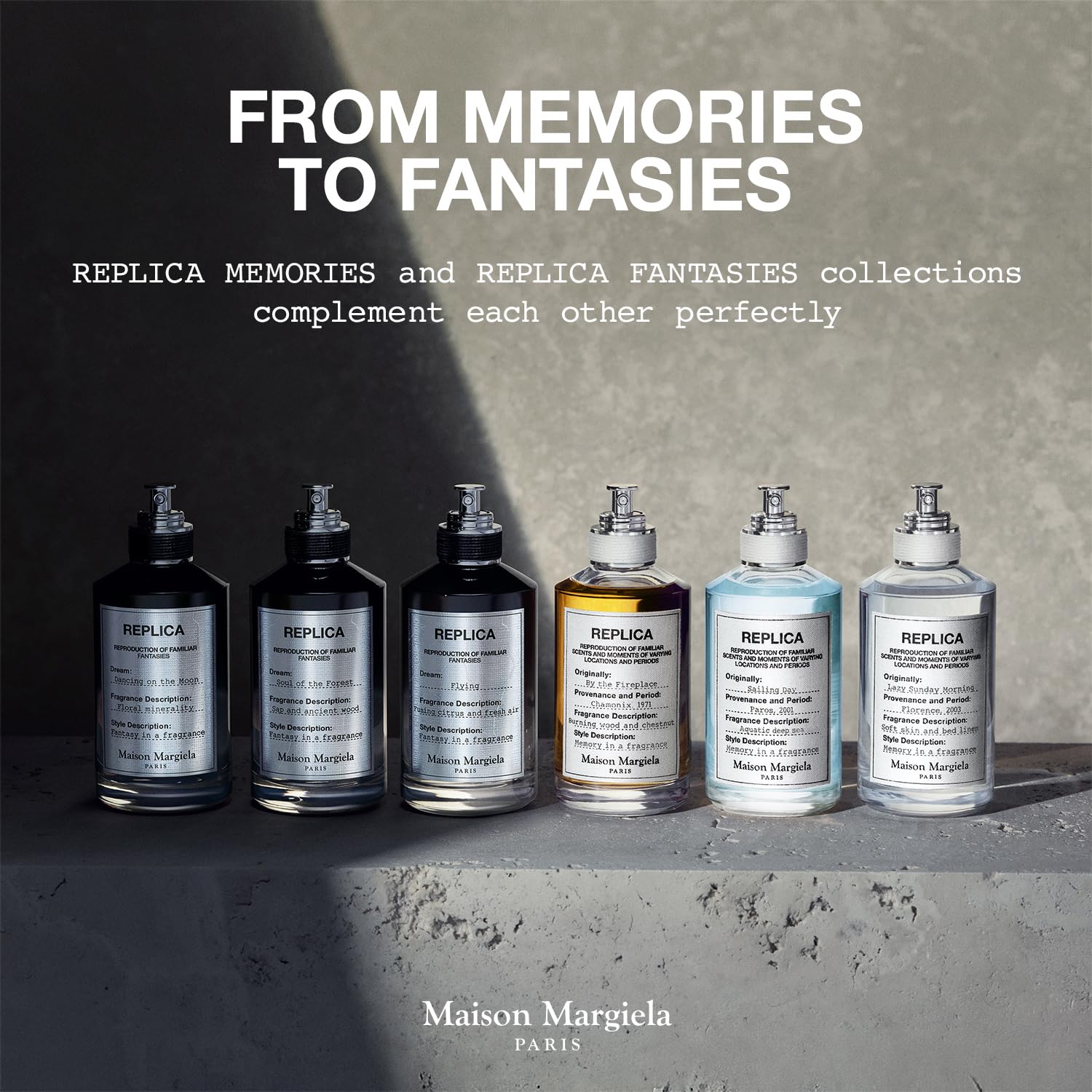 Maison Margiela Replica Ideal One mood shot inviting daily self care moments