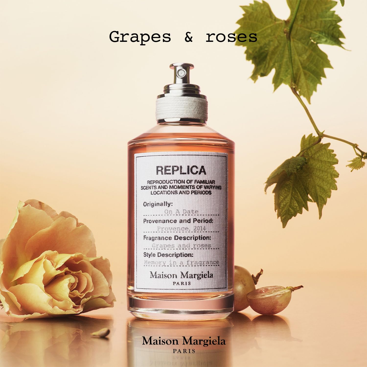 Maison Margiela Replica On a Date black currant note adds a juicy sparkle.