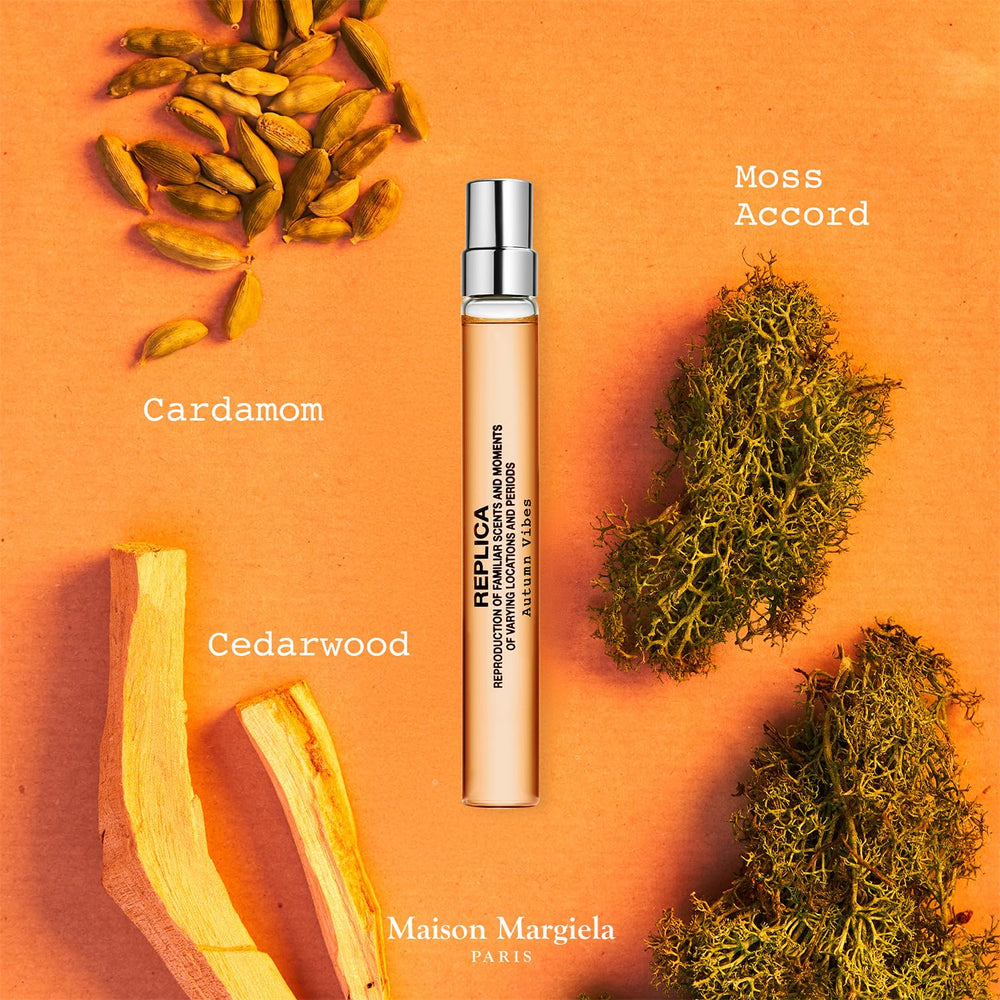 Maison Margiela Replica Autumn Vibes travel bottle captures crisp autumn mood