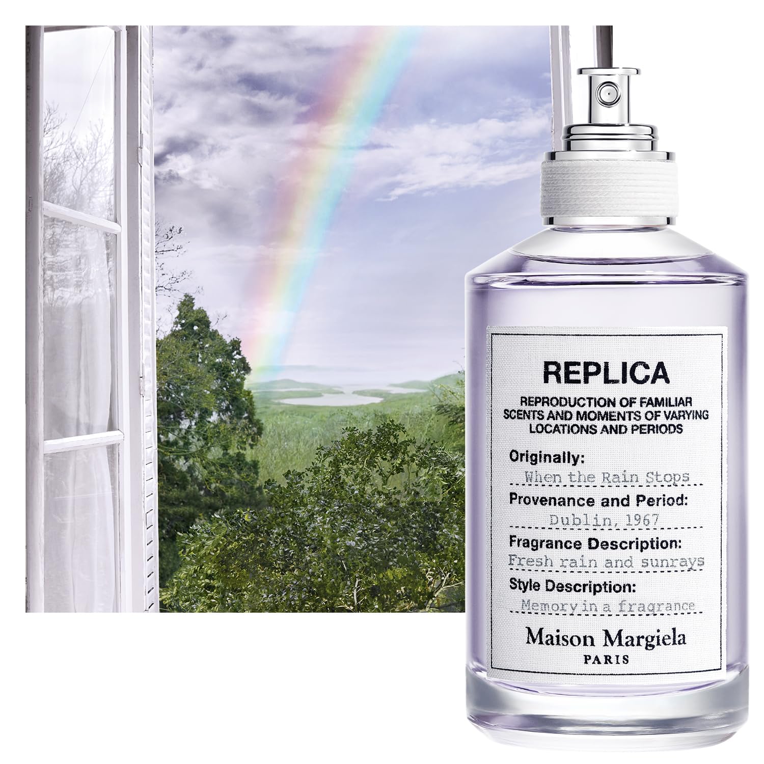Close up of Maison Margiela Replica When the Rain Stops spritz for daily wear.