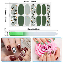 Maitys 16-sheets set shows varied styles for versatile at-home nail art.