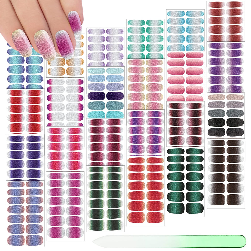 Maitys 336-piece full wrap nail stickers for versatile DIY manicures.