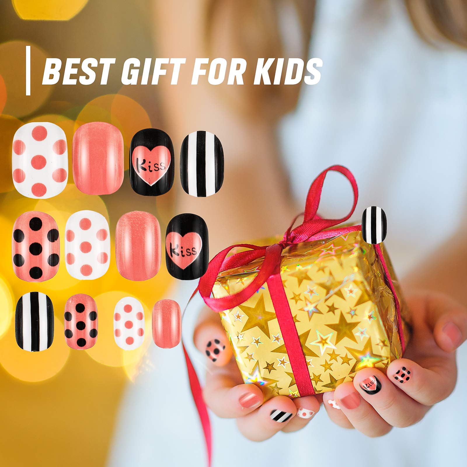 Maitys at-home nail art with pre-glued tips for quick fun