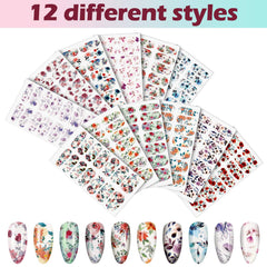 Maitys butterfly-flower decal strip adds chic color for versatile outfits.