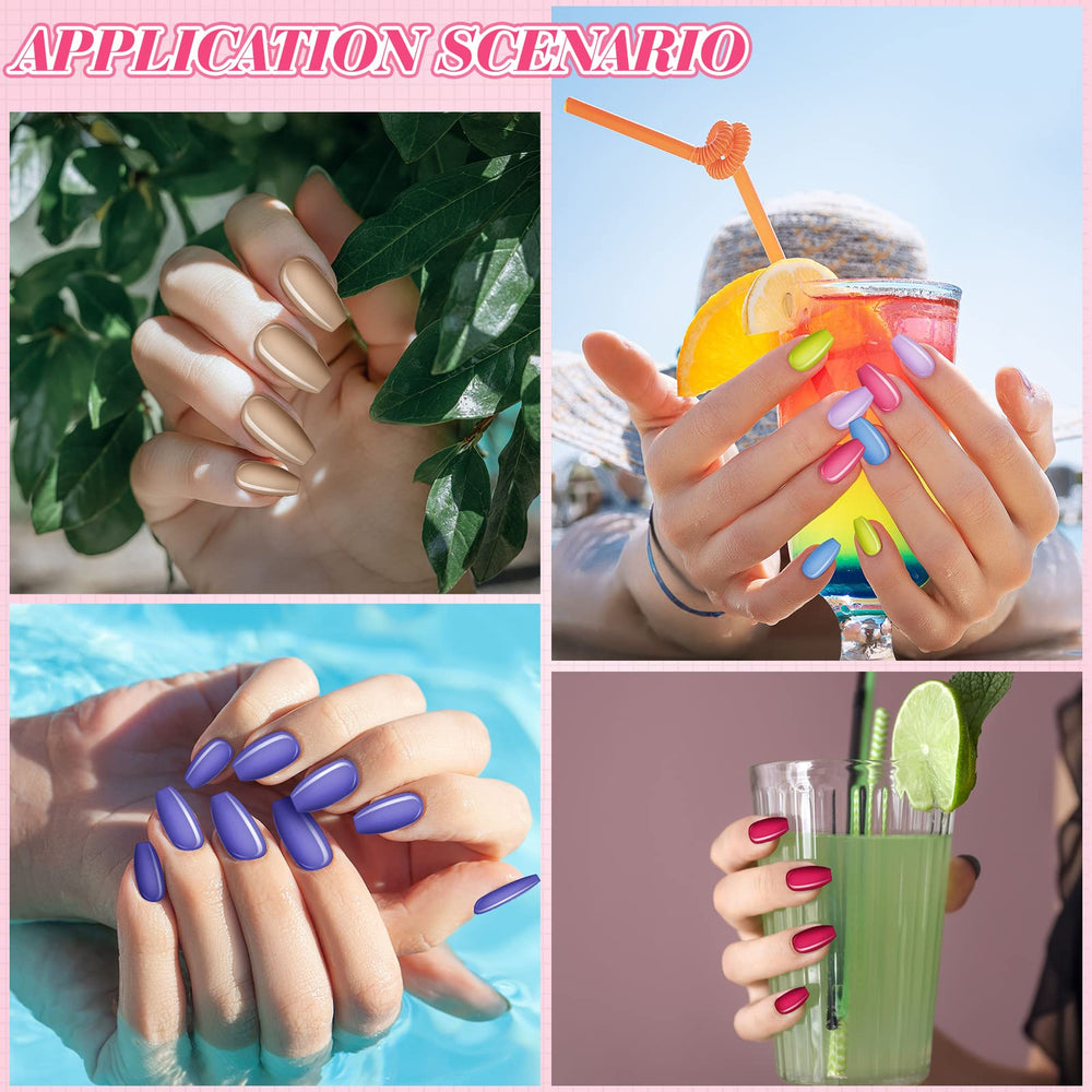 Maitys easy-apply nails demonstrate quick five-second adhesion for DIY wear.