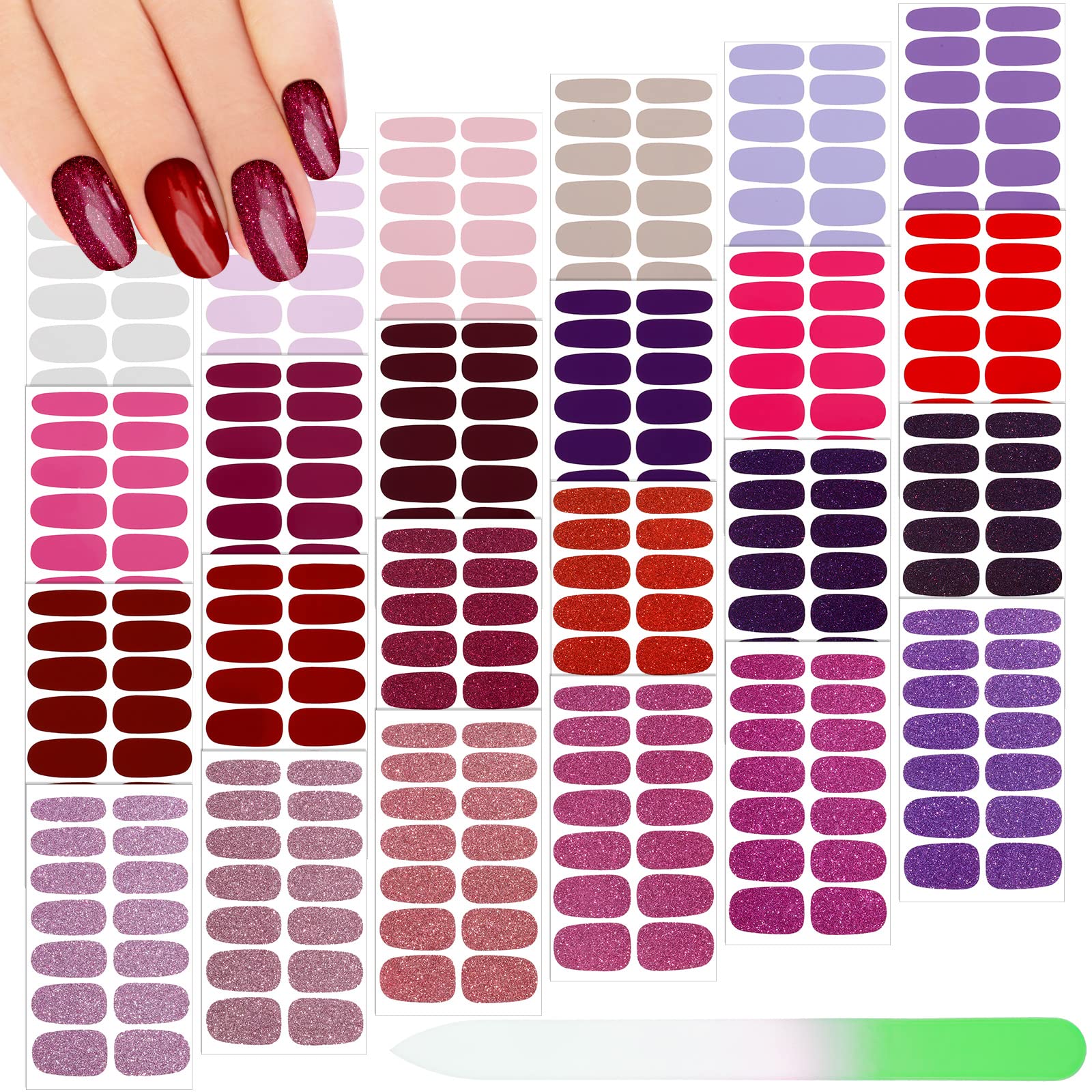 Maitys full wrap nail strips kit for at home manicure