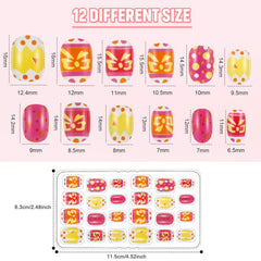 Maitys kids nails colorful bows patterns for cute kid-friendly design