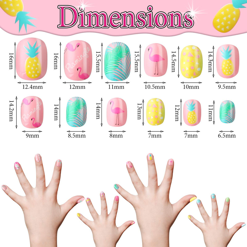 Maitys butterfly pattern nails for simple, child-friendly sessions