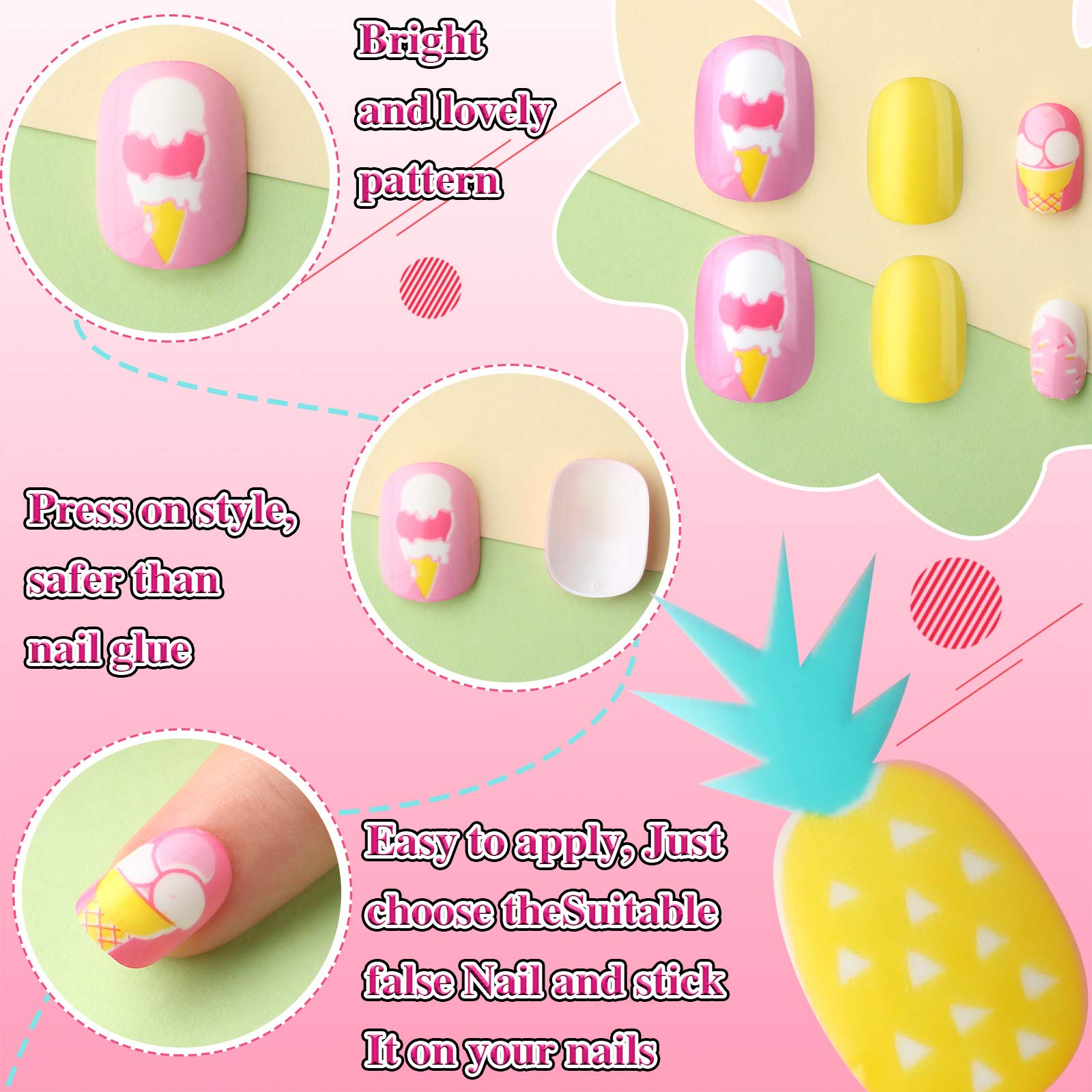 Maitys unicorn design nails for quick, kid-friendly art