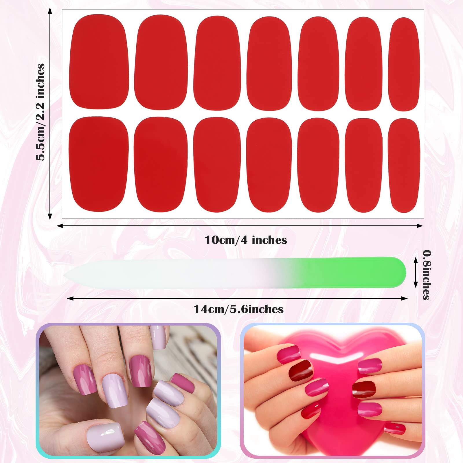 Maitys nail file included for shaping and finishing
