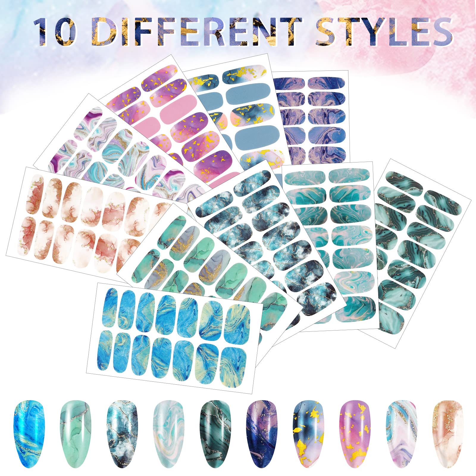 Maitys includes two nail files for prep and shaping.