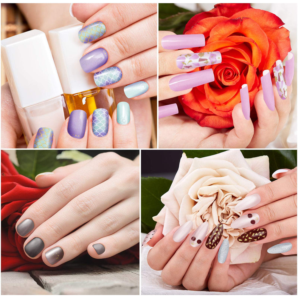 Maitys nail stickers 16 sheets variety colors for versatile home manicures