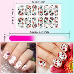 Maitys nails with full wrap stickers create durable, salon-like results.
