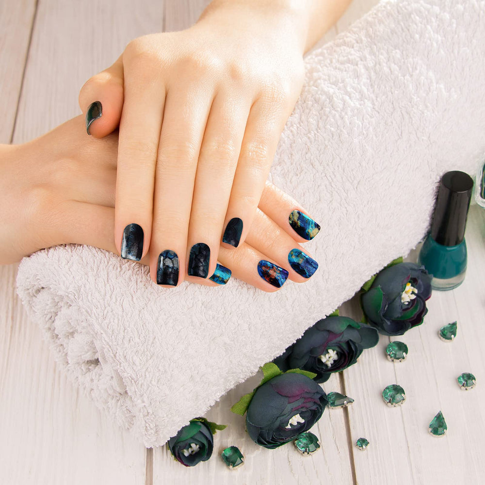 Maitys odorless resin stickers stay gentle on nails and skin during use