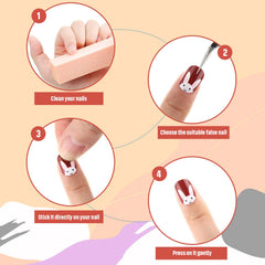 Maitys pre-glued press-on nails for quick, mess-free applying on kids.