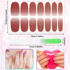 Maitys self-adhesive resin nail stickers close-up showing odorless formula
