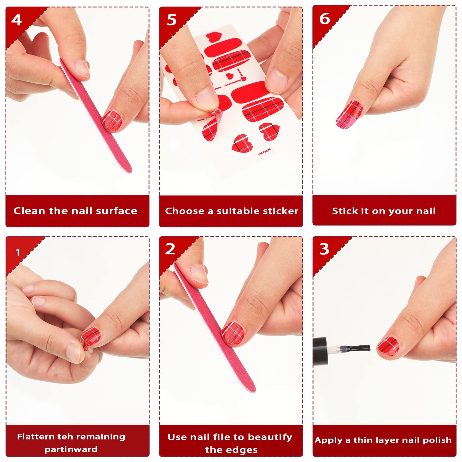 Maitys Valentine nail decor suited for dating and parties