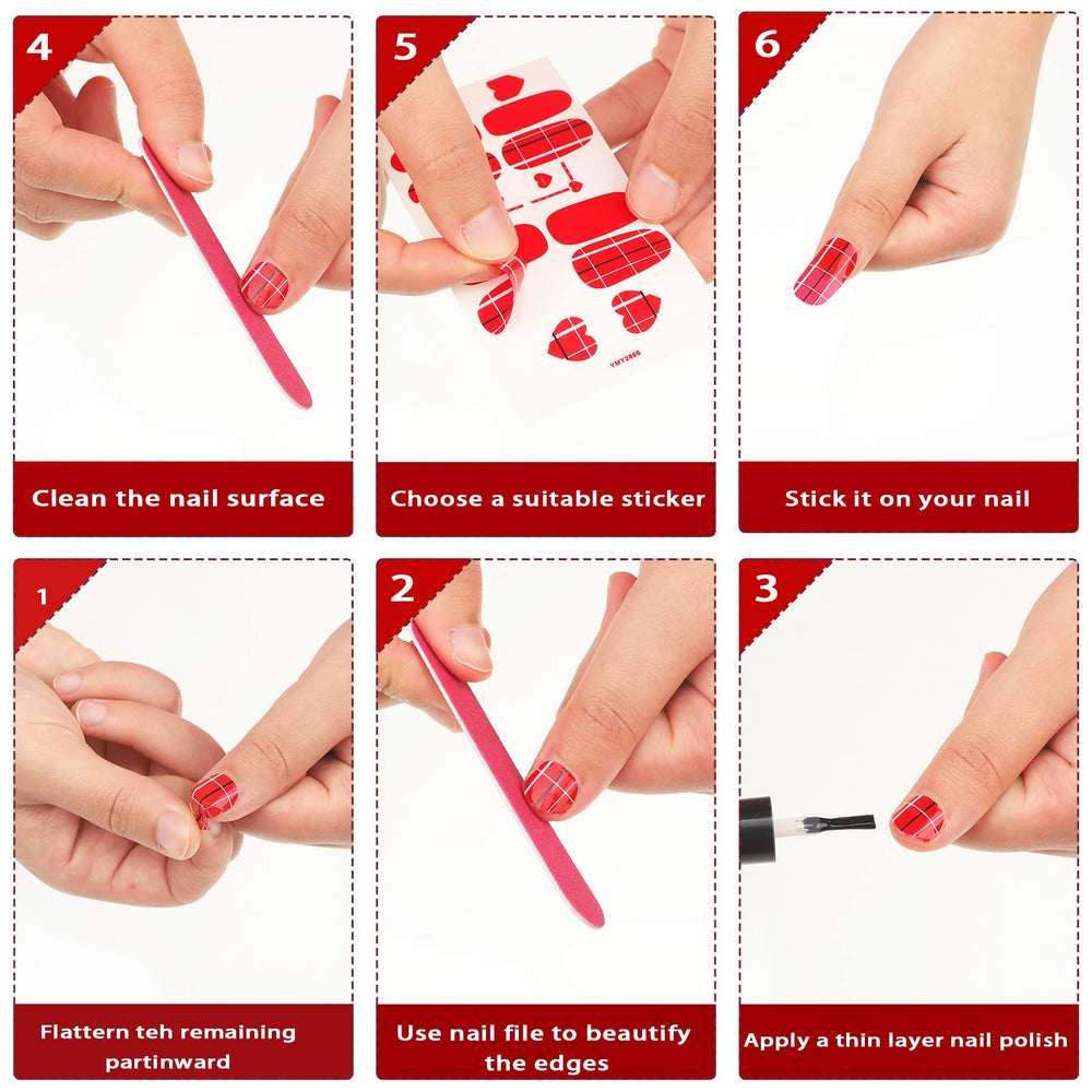 Maitys Valentine nail decor suited for dating and parties