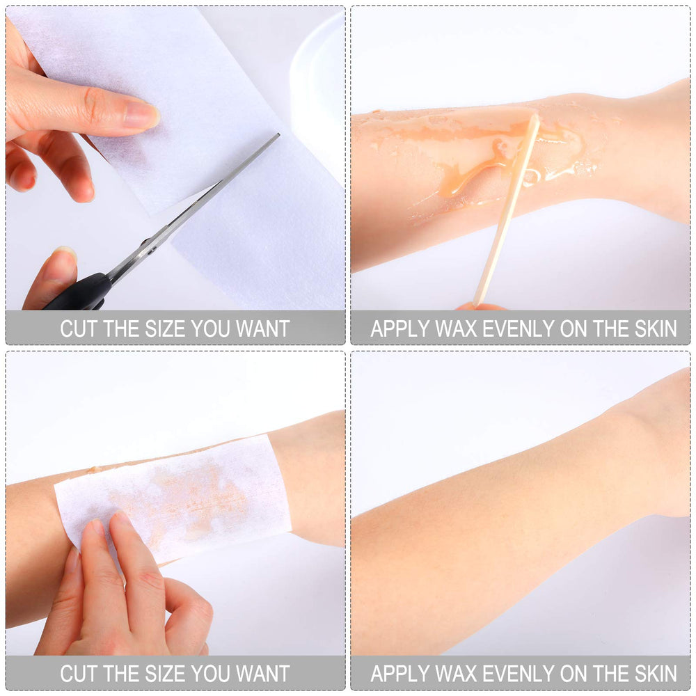 Maitys wax strips roll soft nonwoven material for comfortable use during waxing.