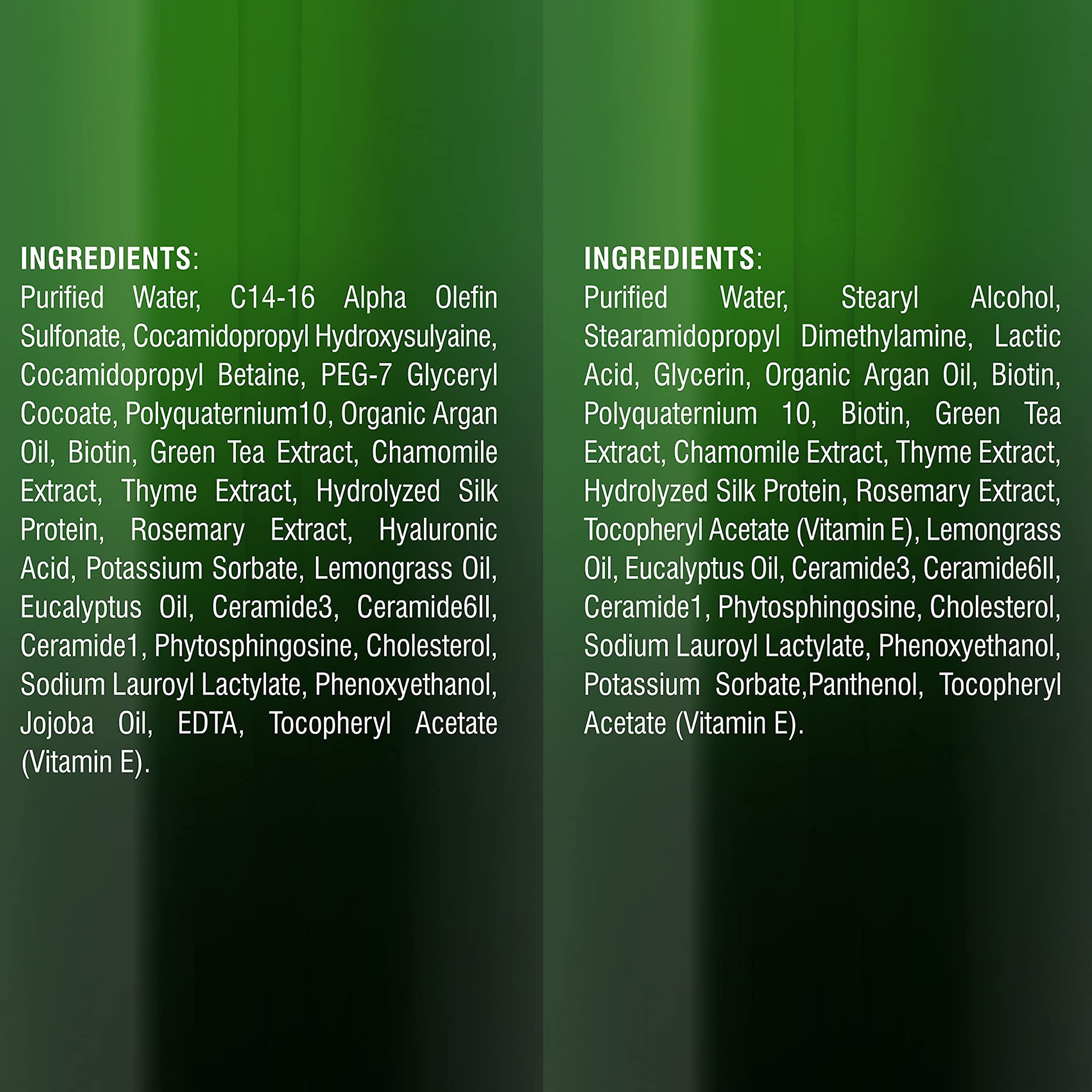 Majestic Pure Biotin Conditioner image highlights green tea extract for hair health
