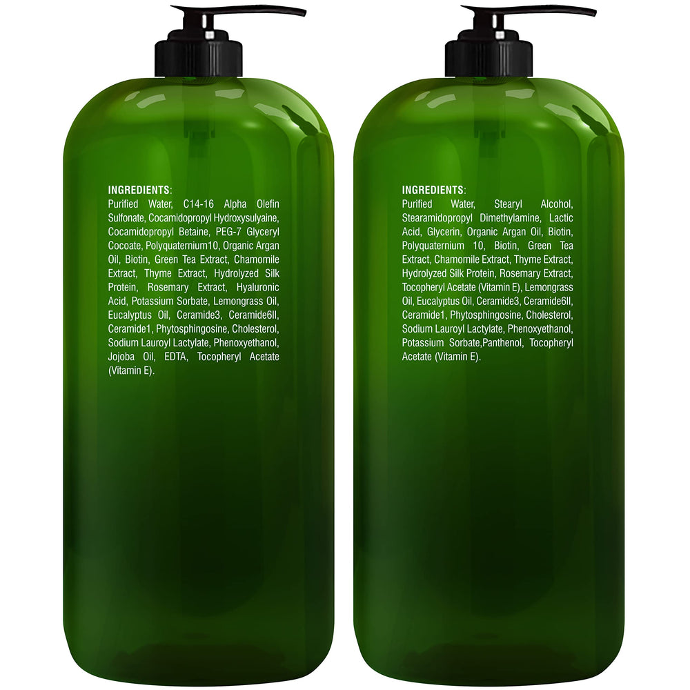 Majestic Pure Biotin Shampoo image with lemongrass oil hints refreshing scent